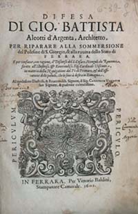 Difesa di Gio. Battista Aleotti d'Argenta, Architetto