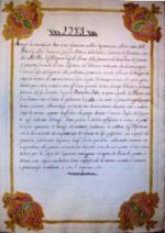 Luigi Fegatelli, testo introduttivo al Campione dei possidenti e mappe